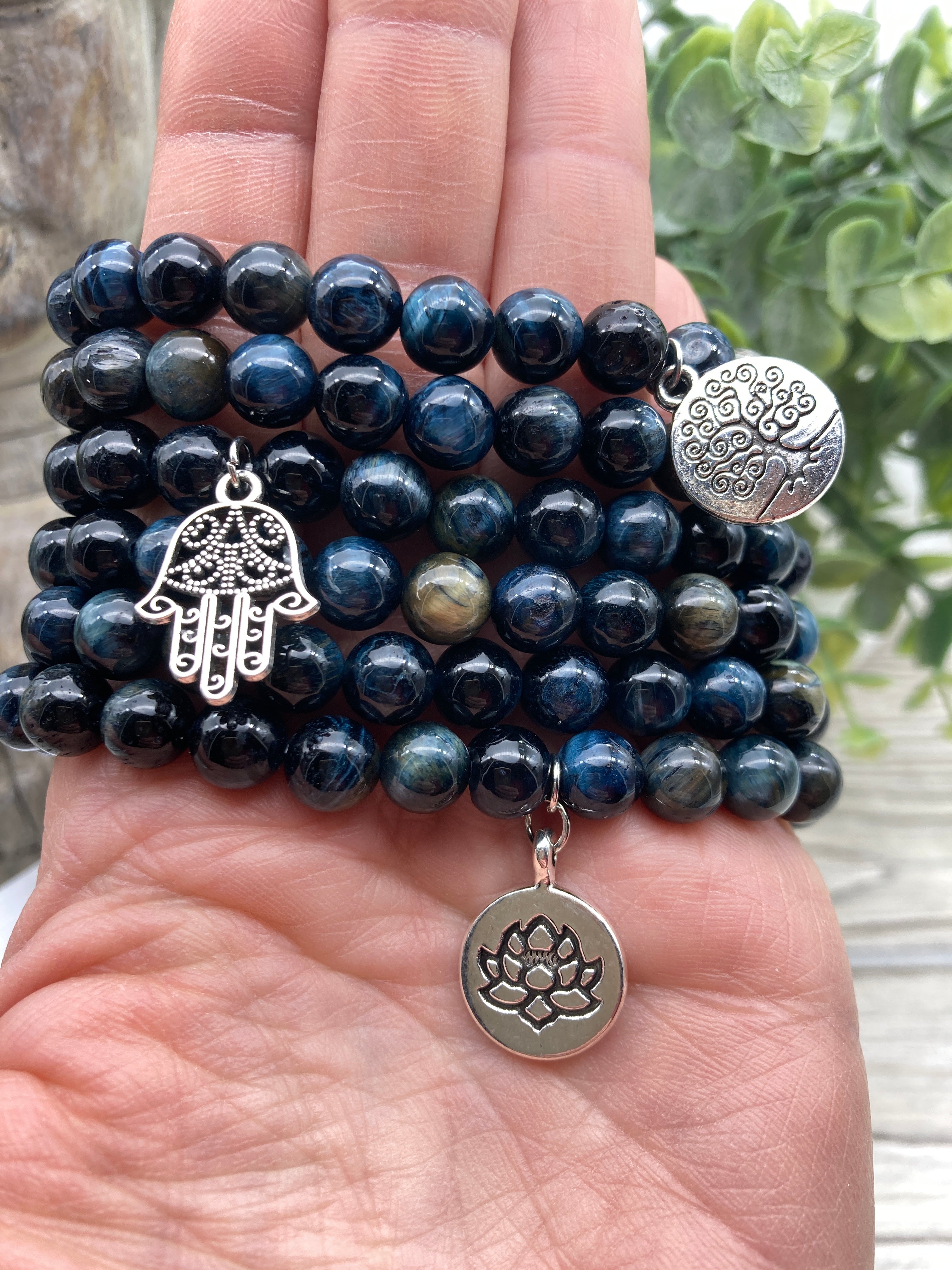 OPPORTUNITY | CALMING | COURAGE – BLUE TIGER EYE BRACELET