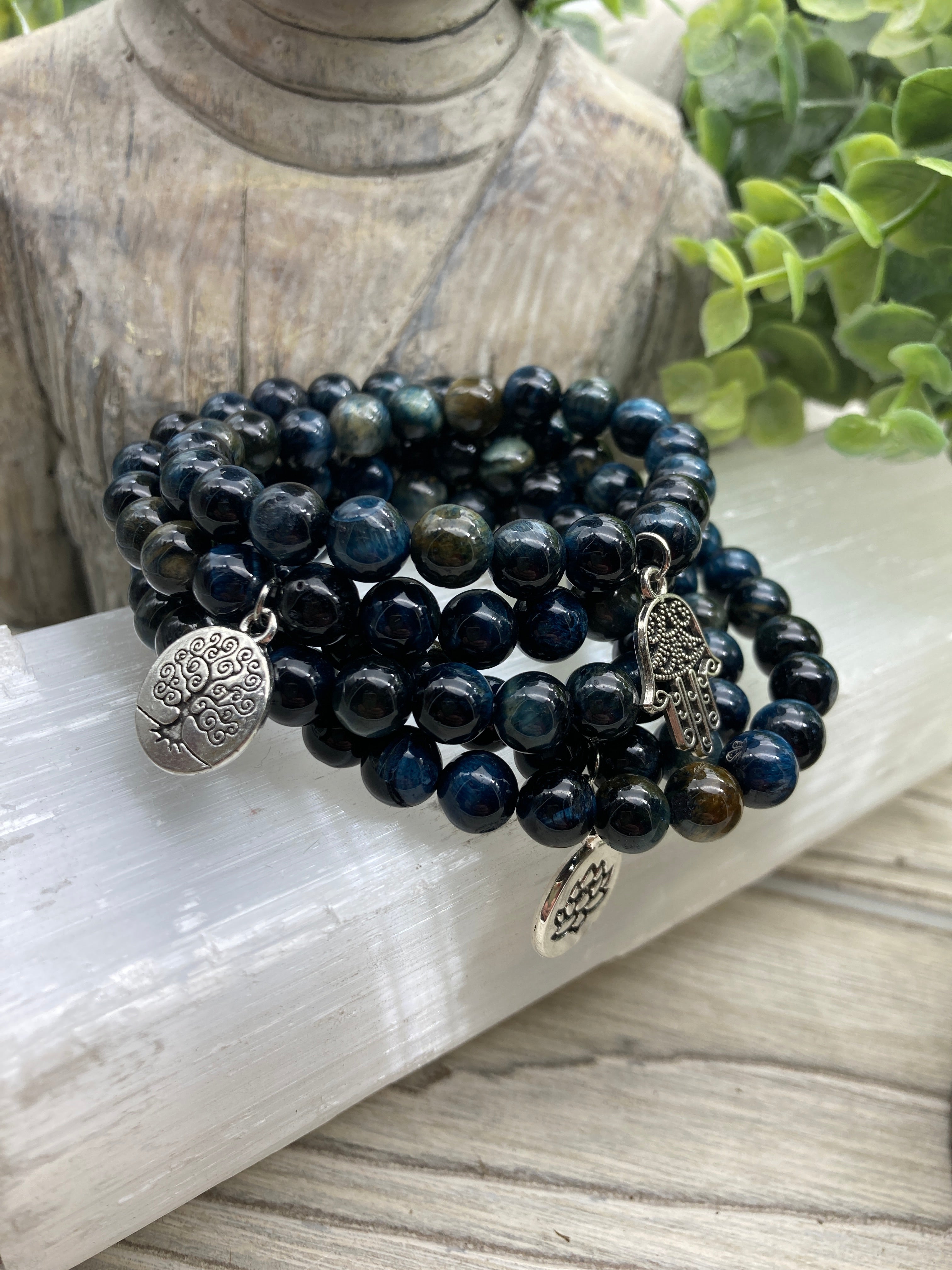 OPPORTUNITY | CALMING | COURAGE – BLUE TIGER EYE BRACELET