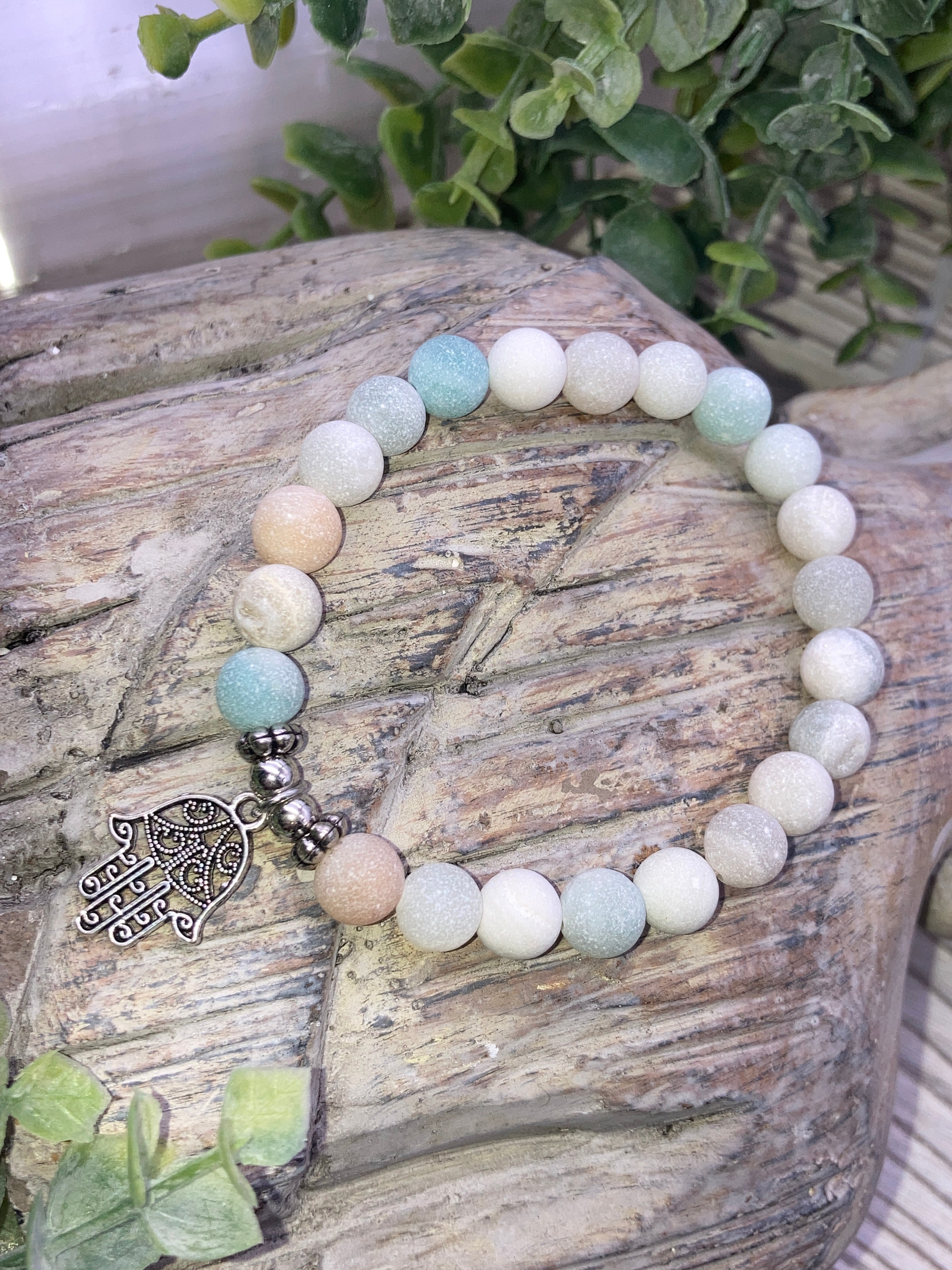 COURAGE | COMMUNICATION | TRUTH – AMAZONITE BRACELET