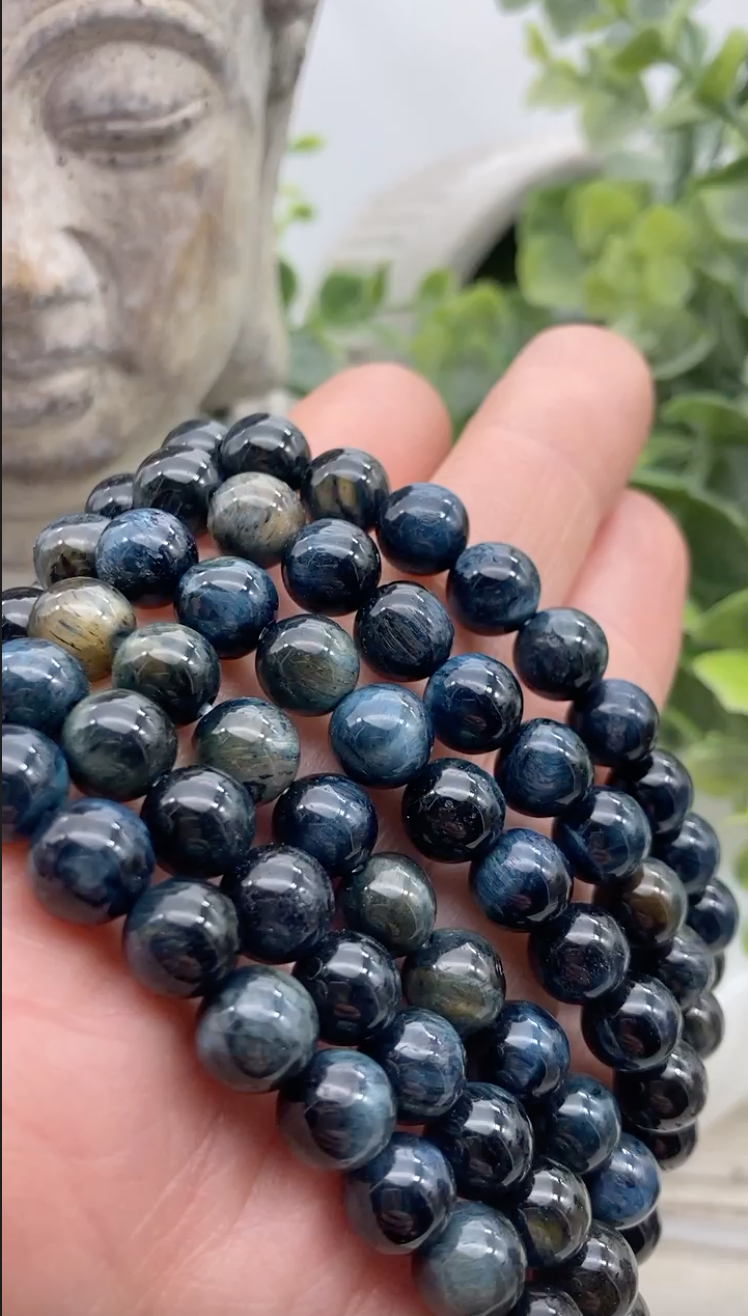 OPPORTUNITY | CALMING | COURAGE – BLUE TIGER EYE BRACELET
