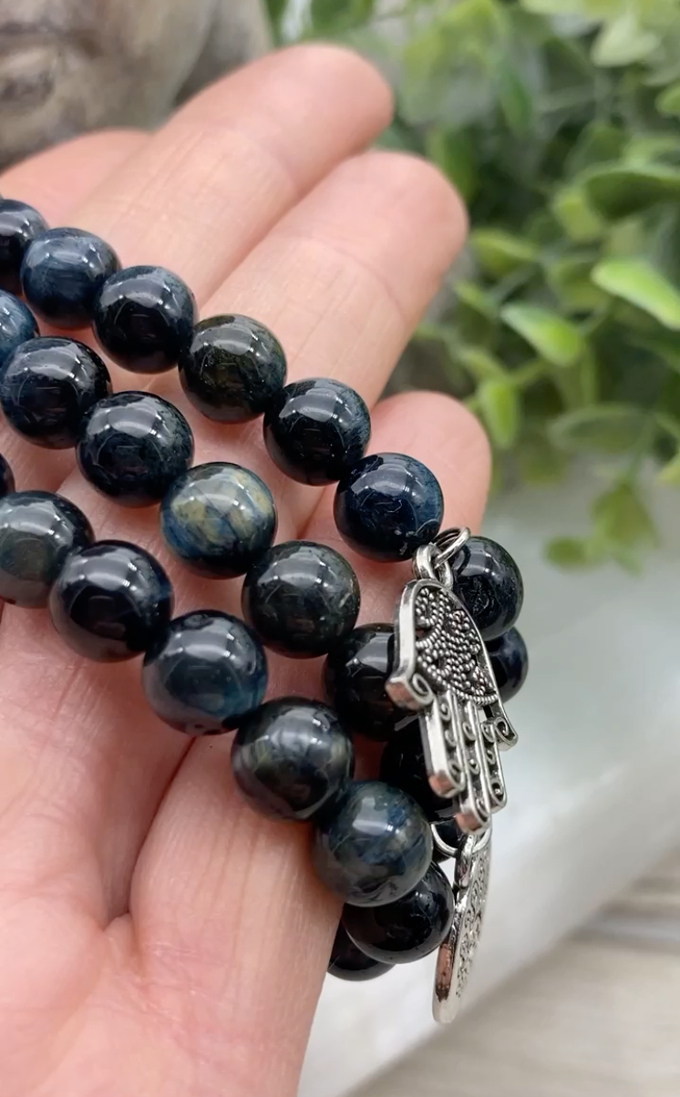 OPPORTUNITY | CALMING | COURAGE – BLUE TIGER EYE BRACELET
