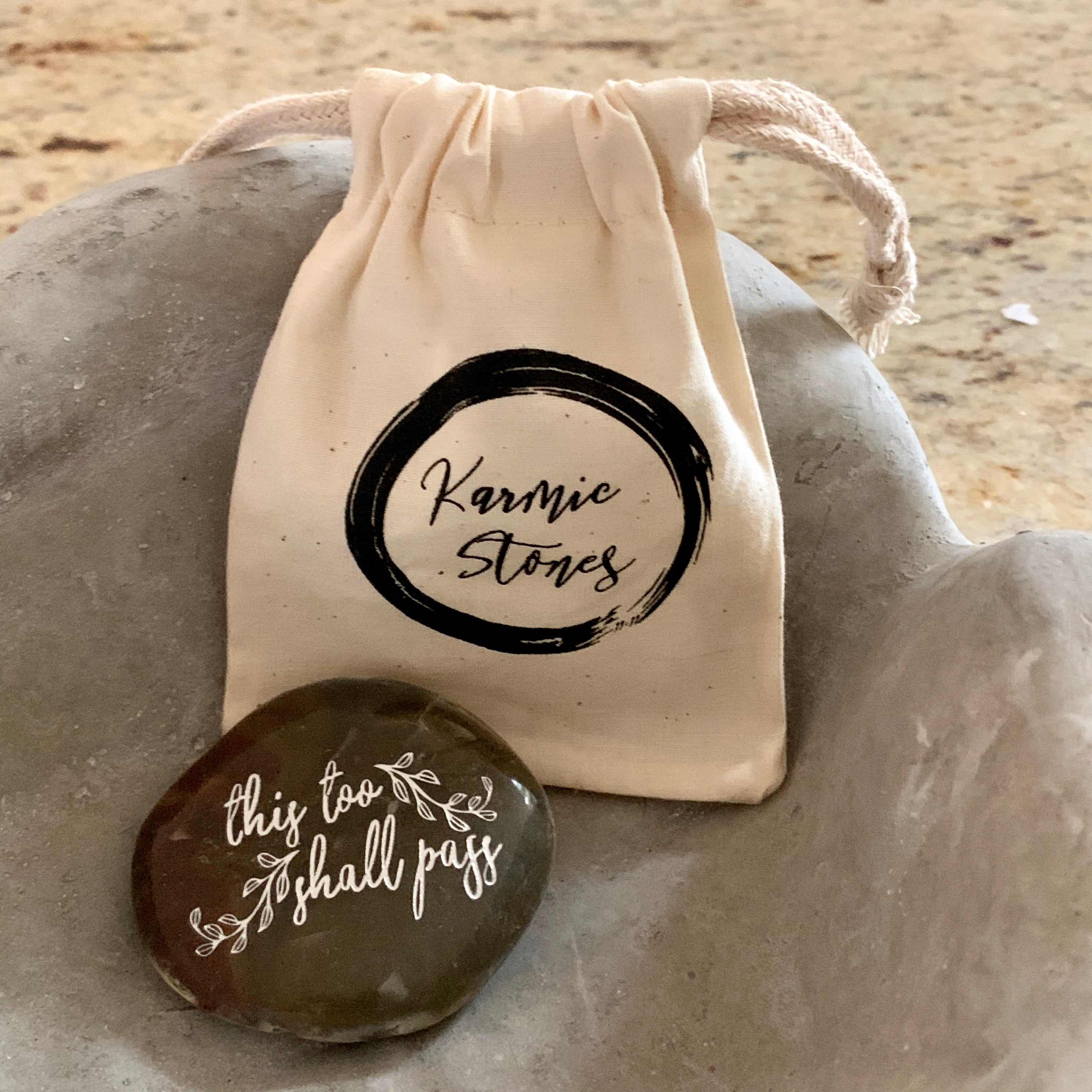 This Too Shall Pass ~ Engraved Inspirational Rock
