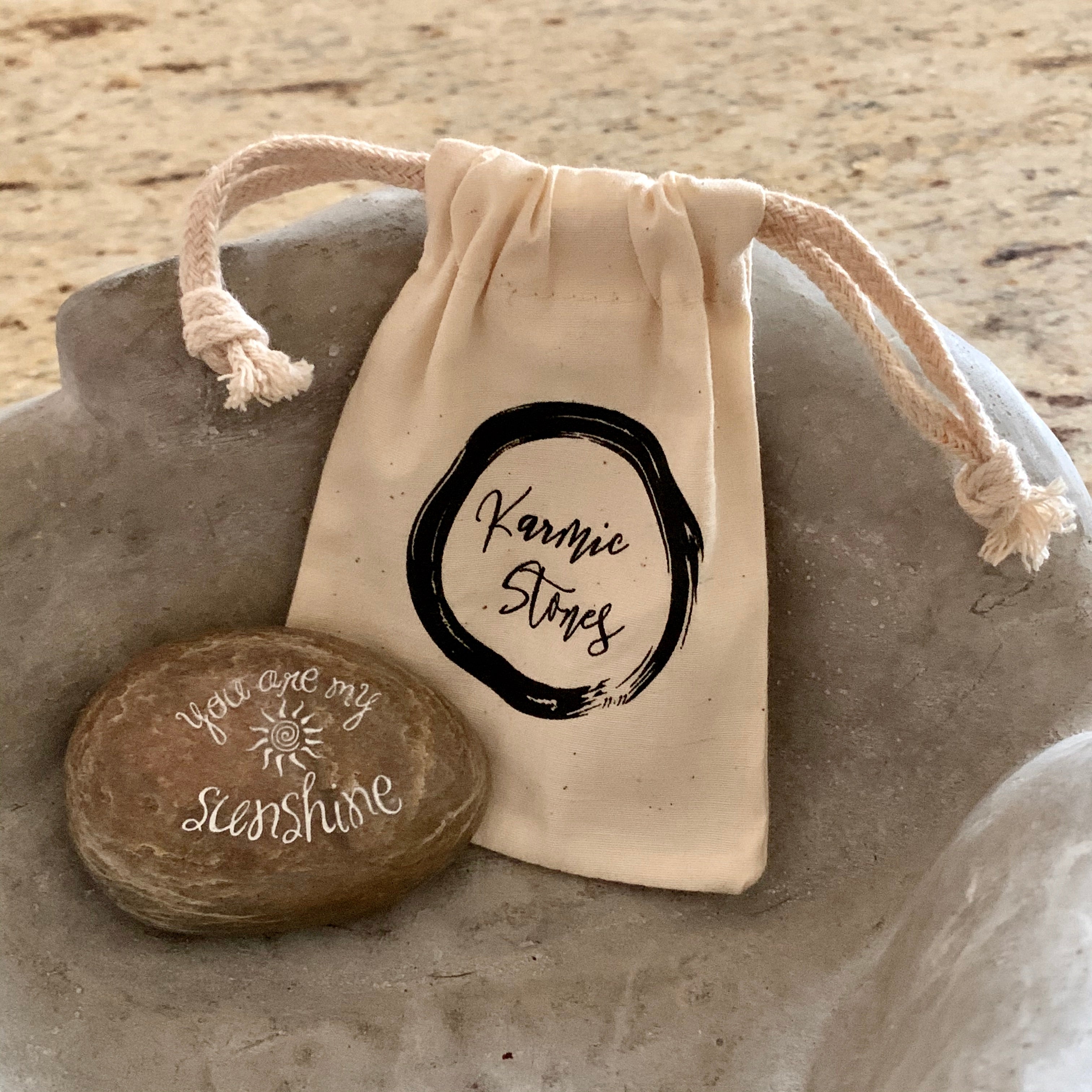 You Are My Sunshine ~ Engraved Inspirational Rock