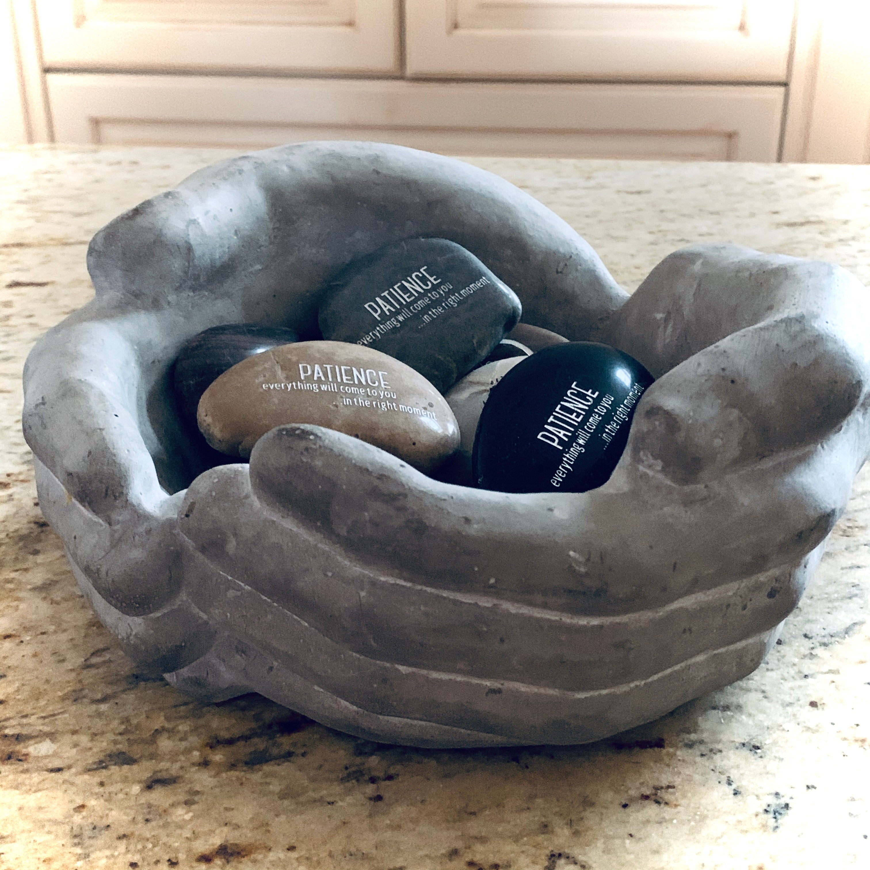 Patience Everything Will Come To You In The Right Moment ~ Engraved Inspirational Rock