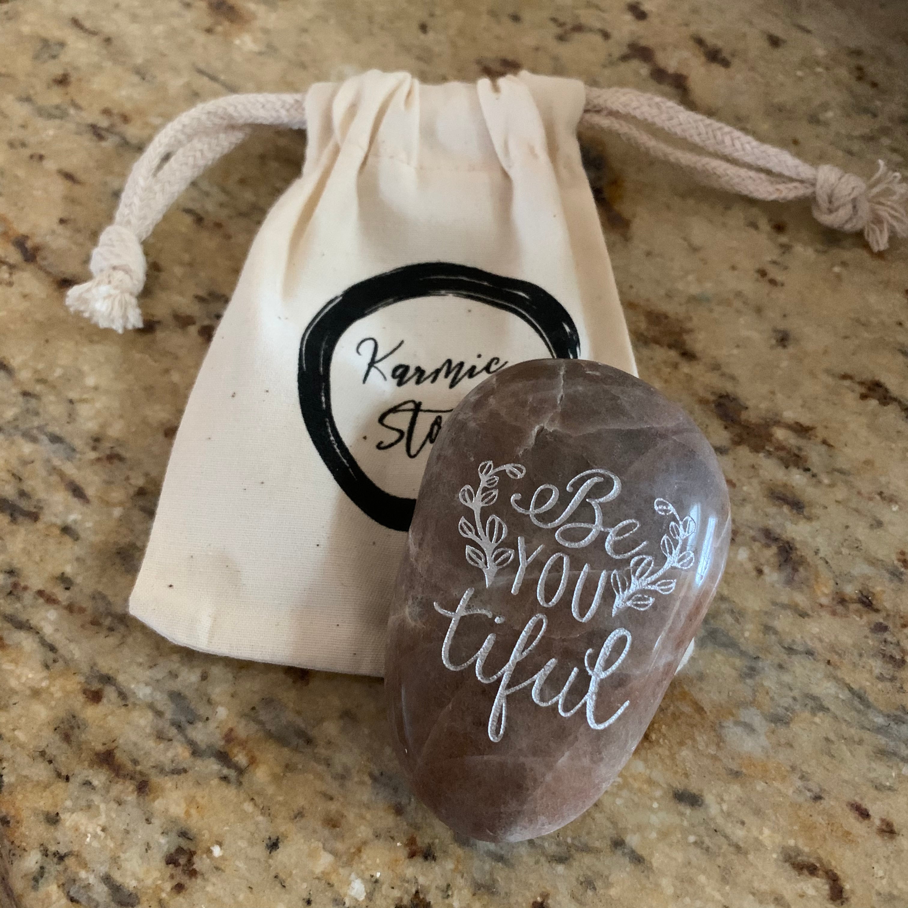 (Beautiful) BeYOUtiful ~ Engraved Inspirational Rock