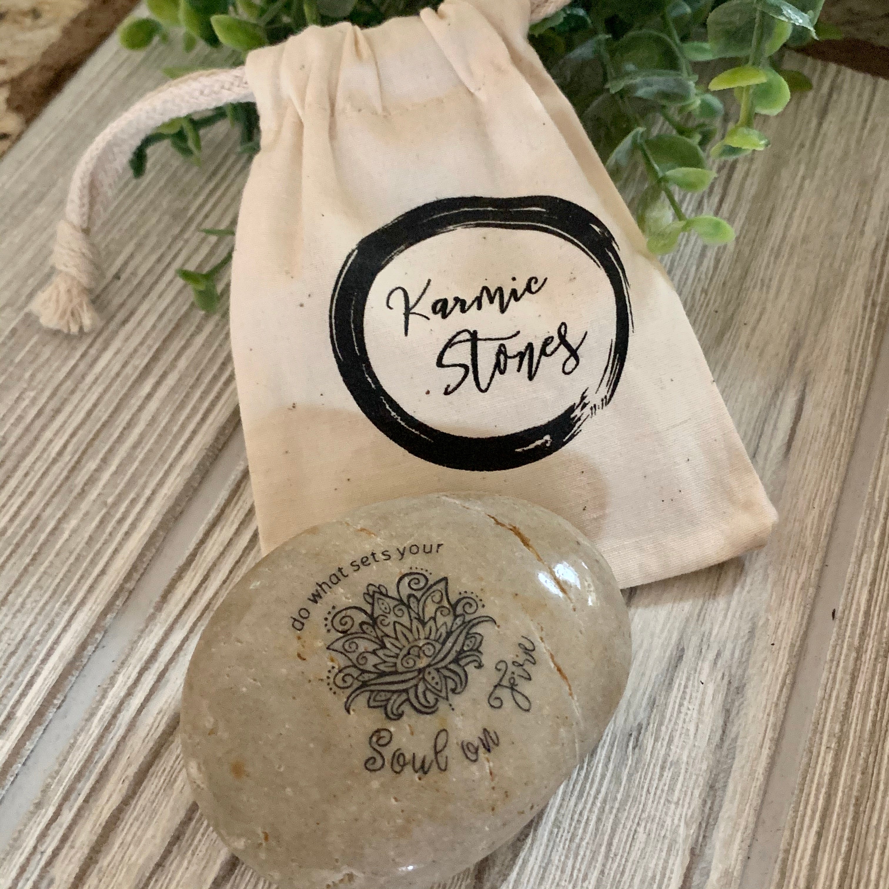 Do What Sets Your Soul On Fire ~ Engraved Inspirational Rock