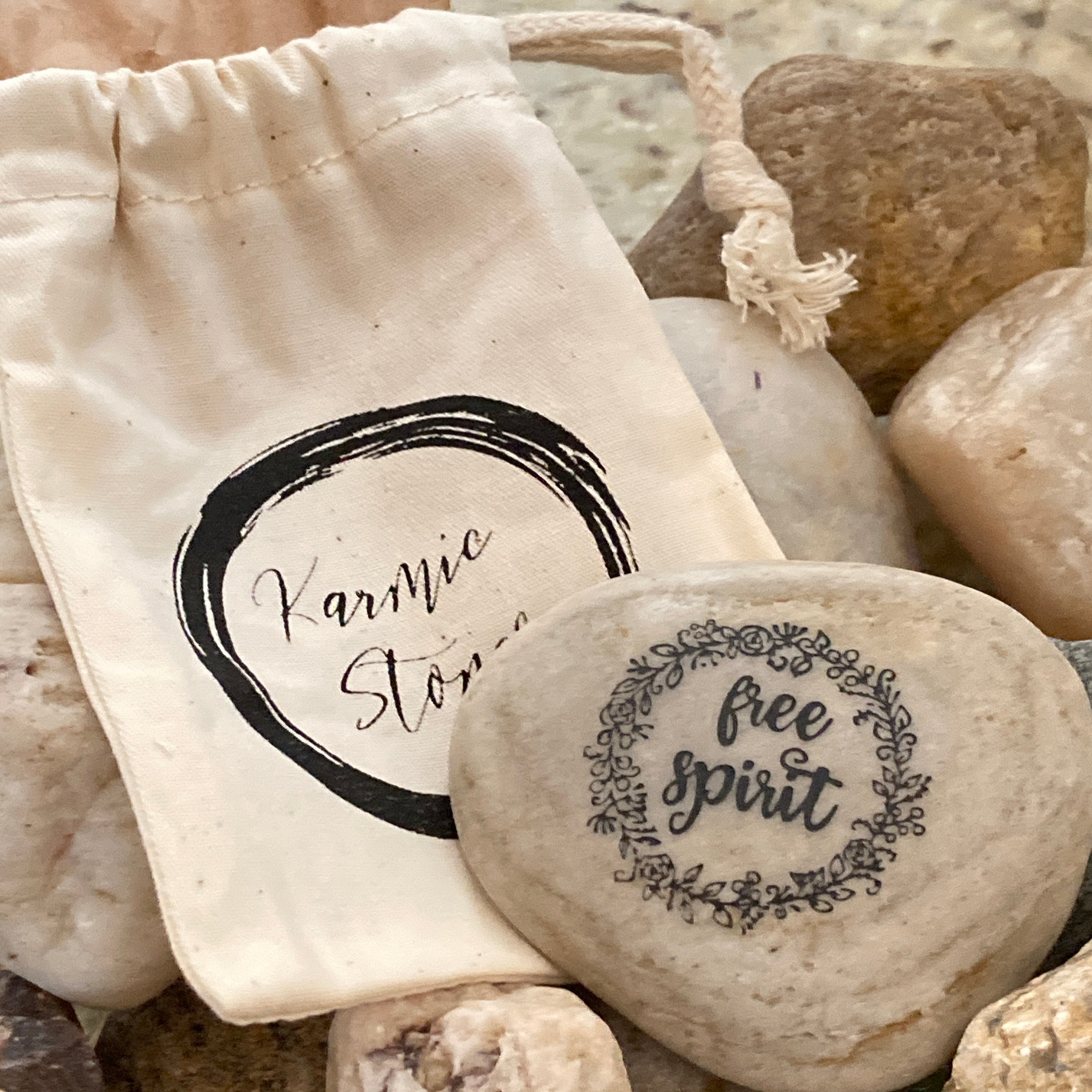 Free Spirit ~ Engraved Inspirational Rock