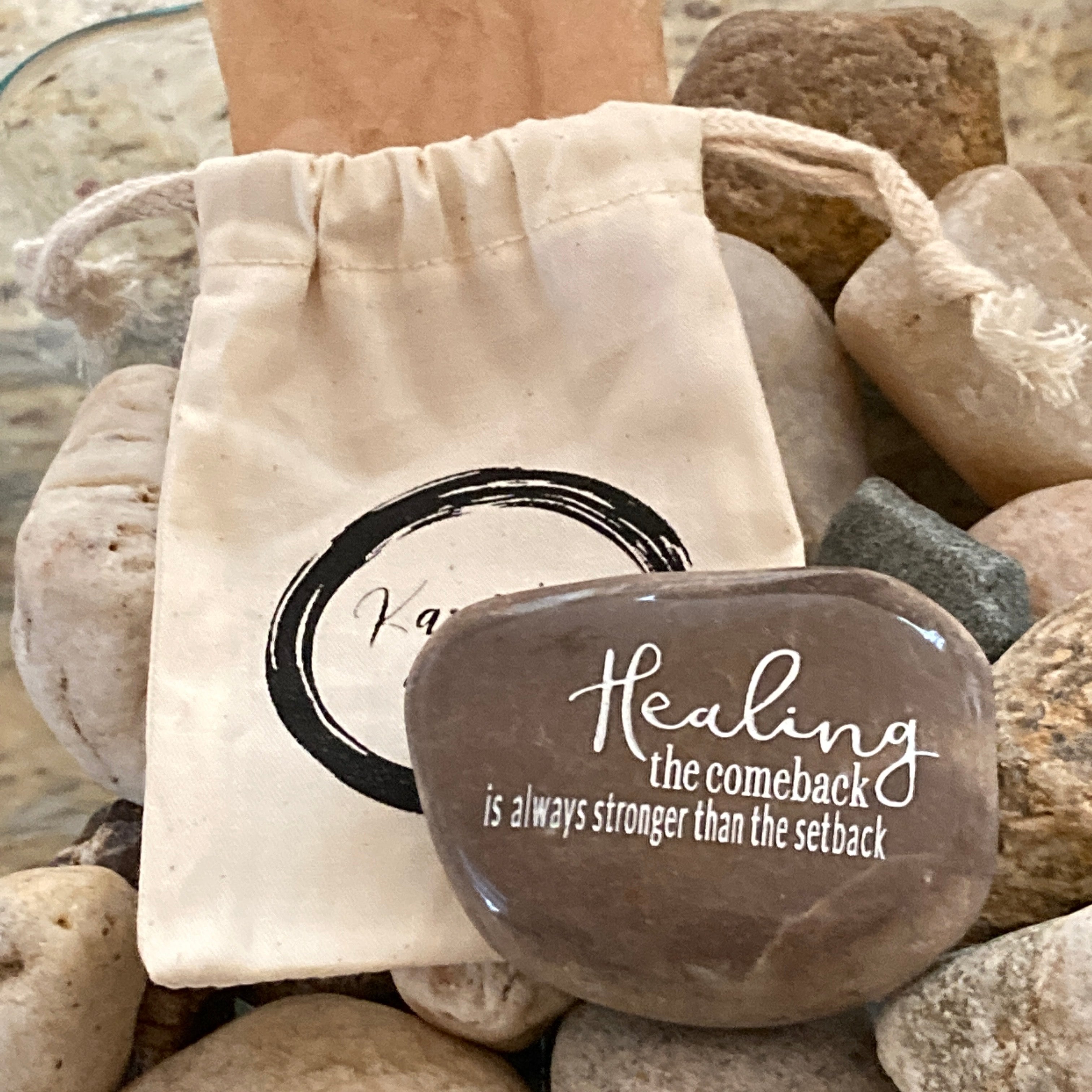Healing - The Comeback Is Always Stronger Than The Setback ~ Engraved Inspirational Rock