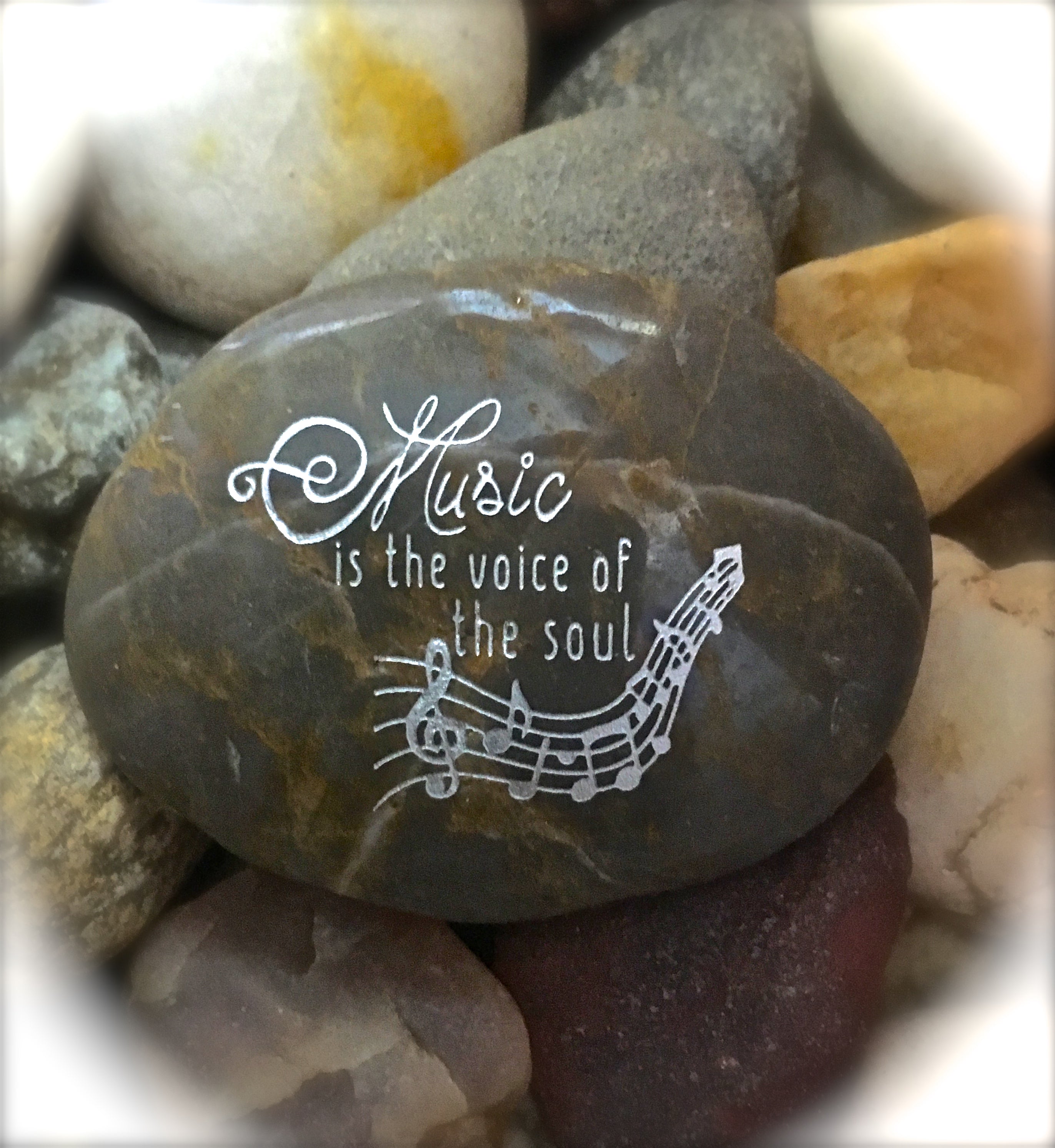 Music Is The Voice Of The Soul ~ Engraved Inspirational Rock