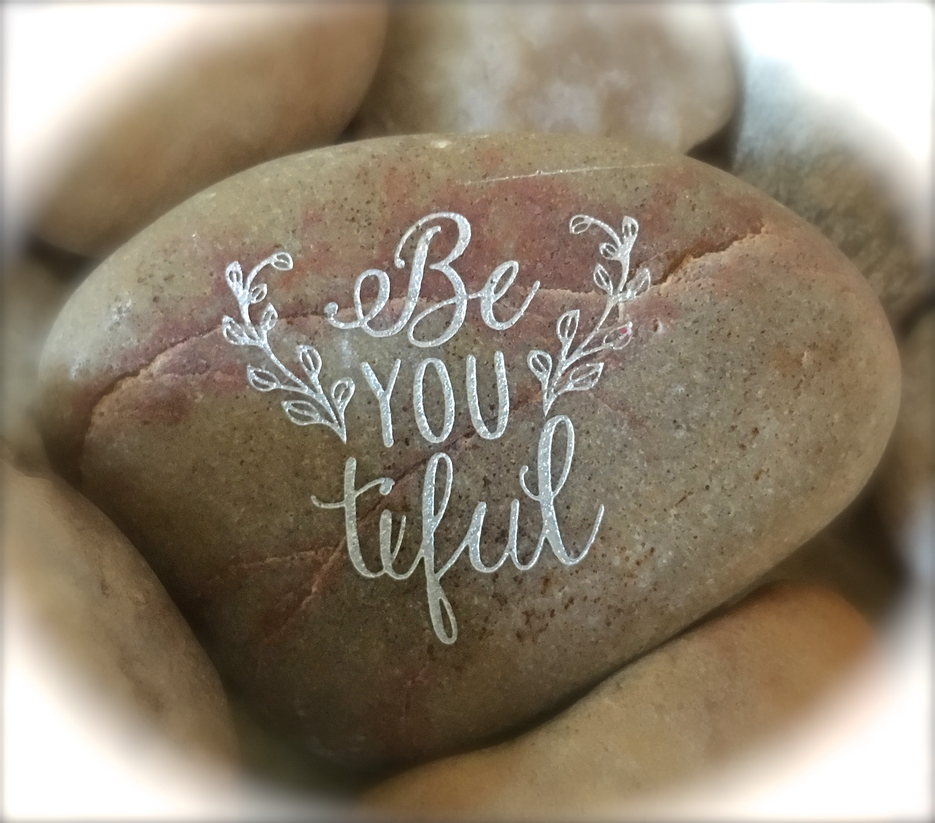 (Beautiful) BeYOUtiful ~ Engraved Inspirational Rock