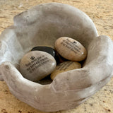Your Sweet Paw In My Hand Will Remain In My Heart Forever ~ Engraved Inspirational Rock