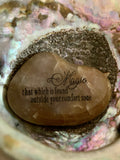 Magic, That Which Is Found Outside Your Comfort Zone ~ Engraved Inspirational Rock