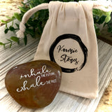Inhale The Future Exhale The Past ~ Engraved Inspirational Rock