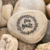Free Spirit ~ Engraved Inspirational Rock