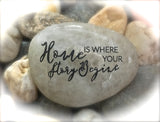 Home Is Where Your Story Begins ~ Engraved Inspirational Rock