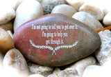 Engraved Message Rocks of Sympathy, Support, Divorce, Sickness